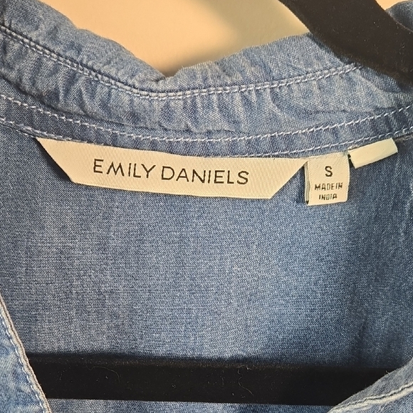 Emily Daniels Light Blue Denim Shirt - Picture 2 of 7